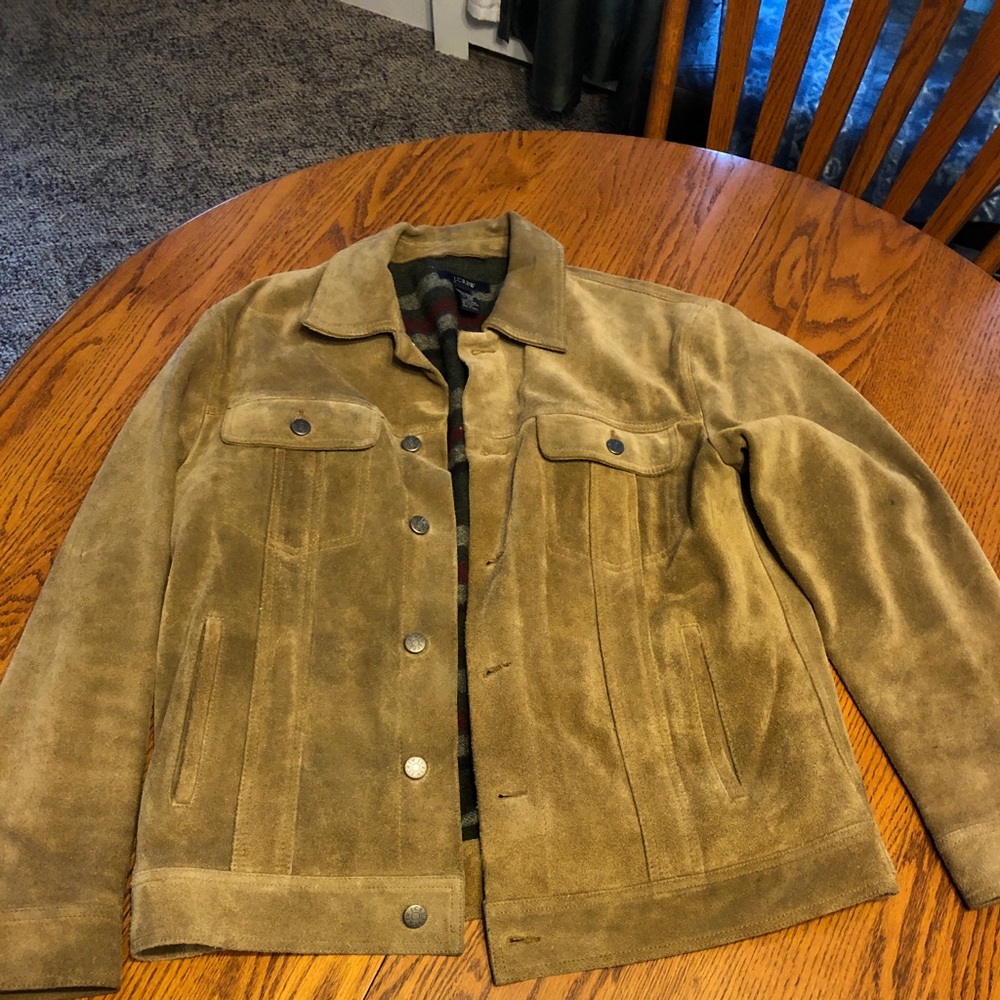 J Crew Men’s Suede Jacket M
